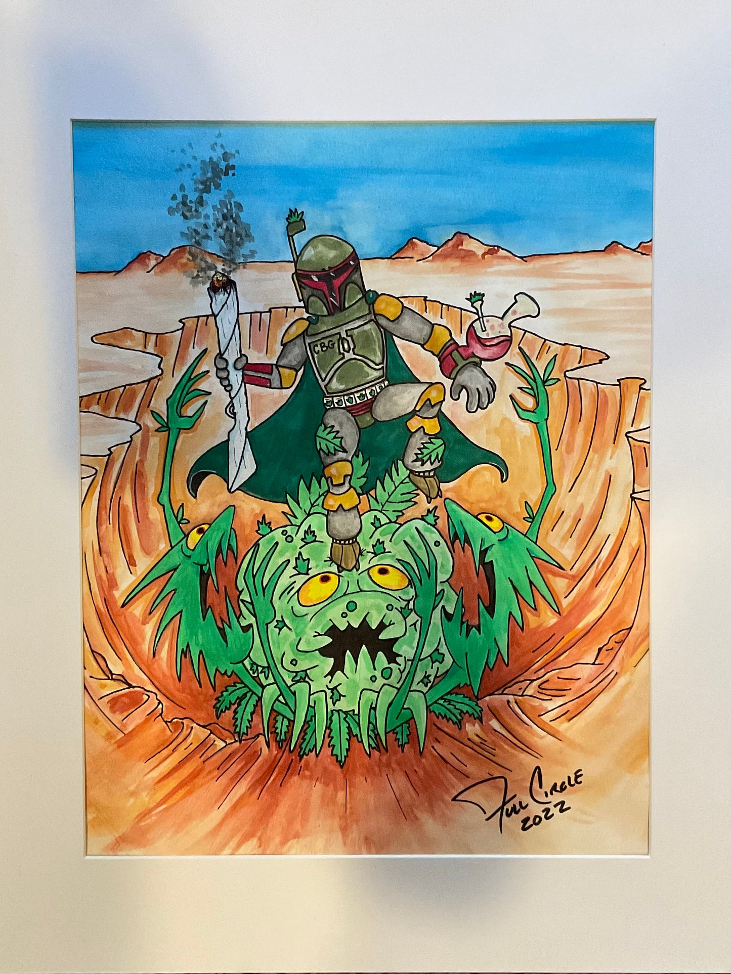 Retired Bubba Fett Promo Original Artwork
